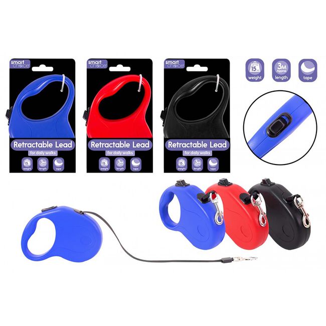 Smart Choice Retractable Tape Dog Lead 3M