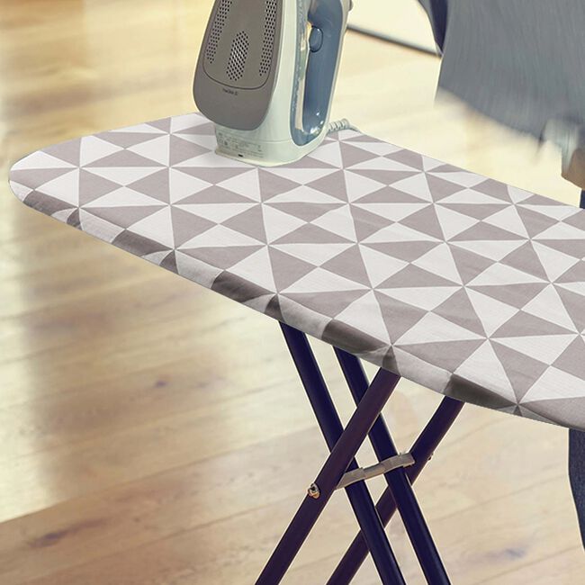 CARINA & CO LARGE GEO GREY Ironing Board Cover 