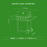 Bighorn Classic 4 Burner Gas BBQ