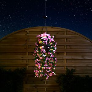 Floral Solar Hanging Basket