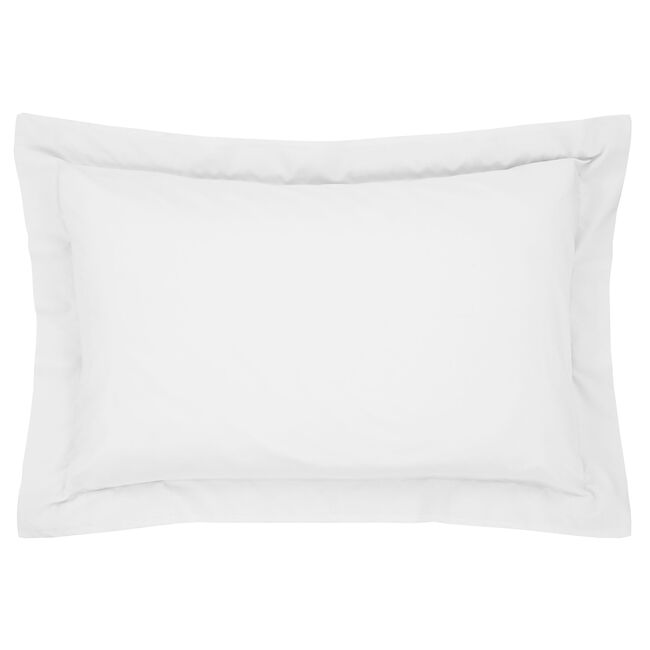 Luxury Percale Oxford Pillowcase Pair White Home Store + More