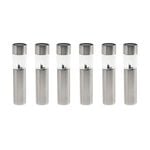6 Stainless Steel Solar Garden Light Bollards
