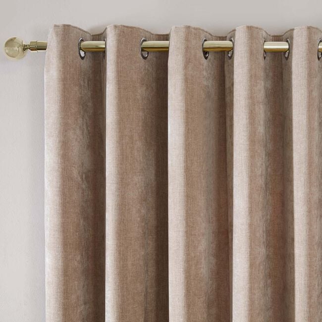 MONROE CHENILLE MUSHROOM 66X54 Curtain