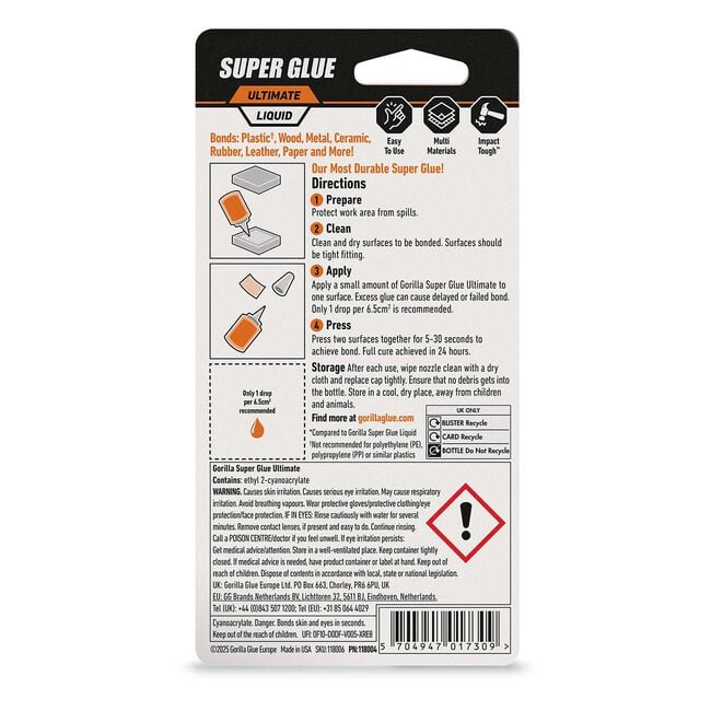 Gorilla Ultimate Super Glue 15g
