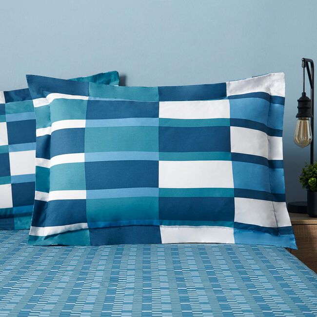 Billy Oxford Pillowcase Pair - Blue