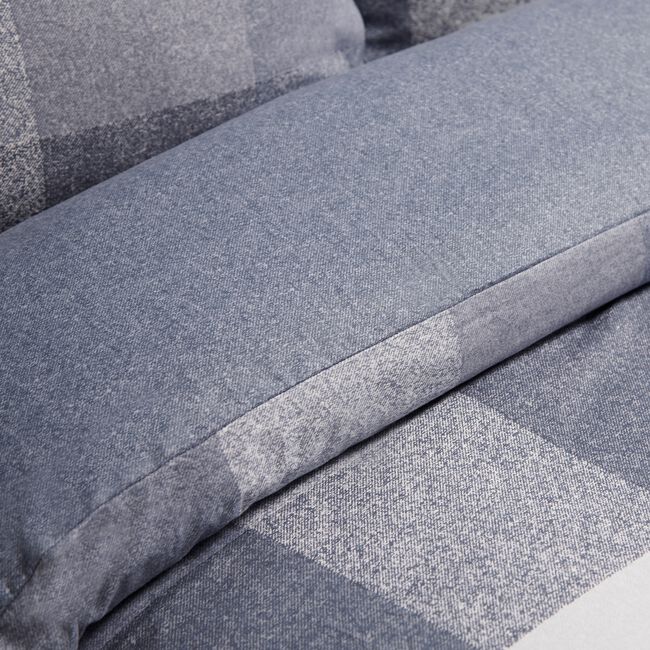 SINGLE DUVET COVER Brushed Cotton Simon Blue