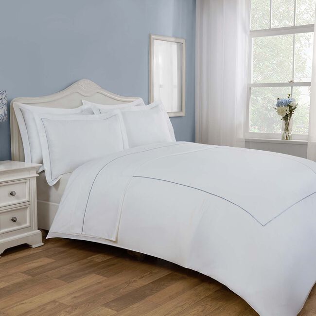 SINGLE DUVET COVER Single Stitch Periwinkle 500TC