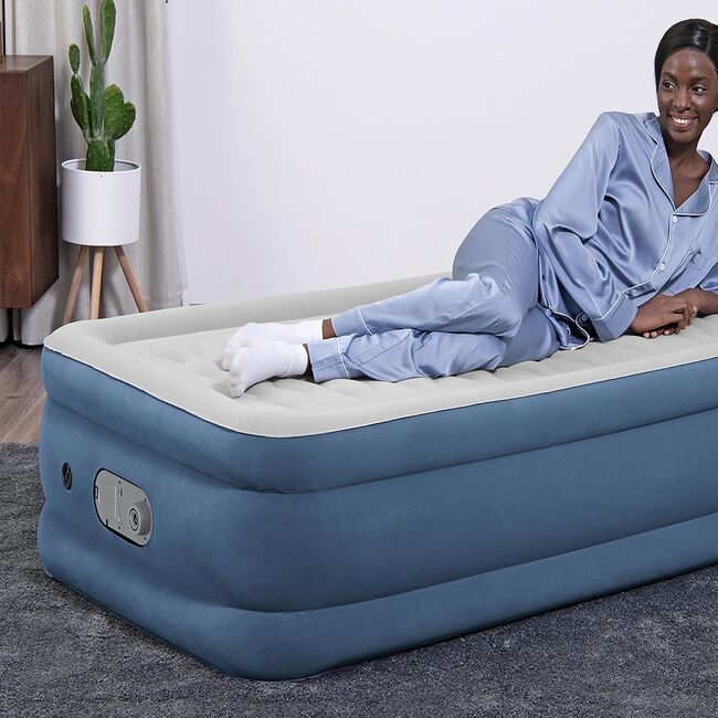 BESTWAY AlwayzAire Air Mattress Single Built-in Dual Pump 