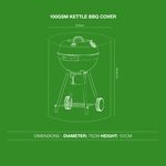 100GSM Kettle BBQ Cover