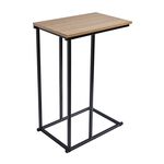 Side Table With Black Metal Frame