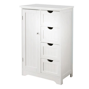 Bathroom Home More Bathroom Cabinet With 4 Drawers Shelves