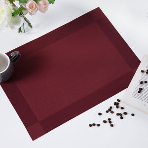 Netted Oxford Placemat - Burgandy