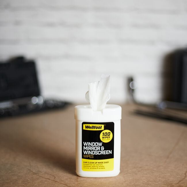 Window Mirror & Windscreen Wipes - 100 Sheets