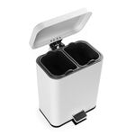 BELDRAY WHITE 5 LITRE SOFT-CLOSE Pedal Compartment Bin