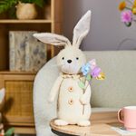 Easter Rabbit Holding Flower