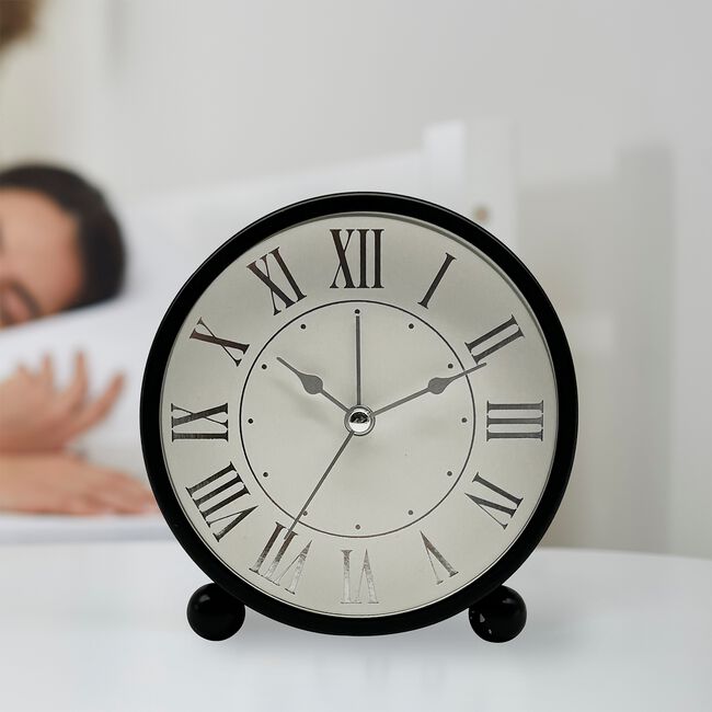 TABLE ALARM CLOCK Black 11cm