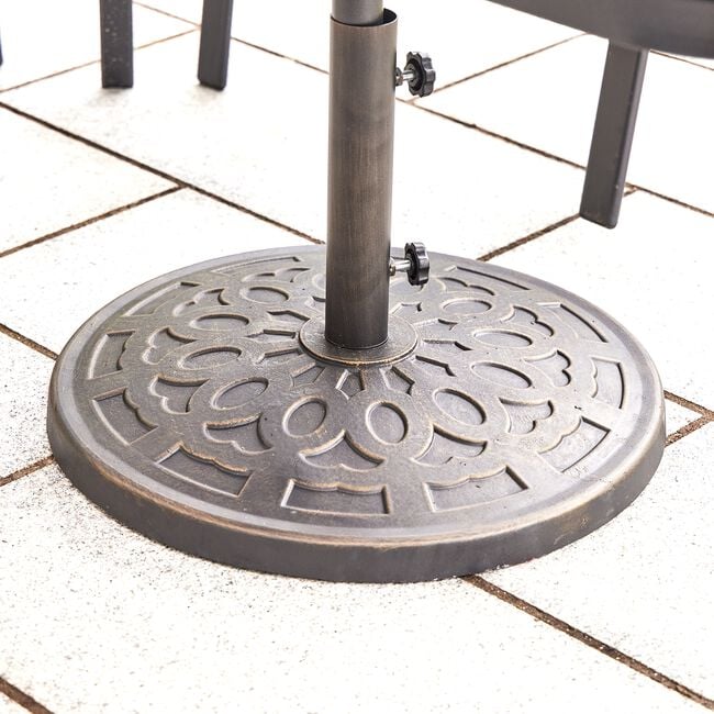 Round Bronze Parasol Base 12.5kg