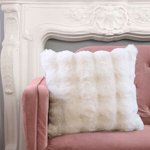 LUXE FAUX FUR WHITE 45x45 Cushion