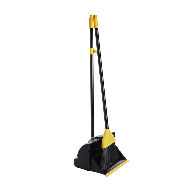 Gleam Clean Bee Long Handle Brush and Dustpan