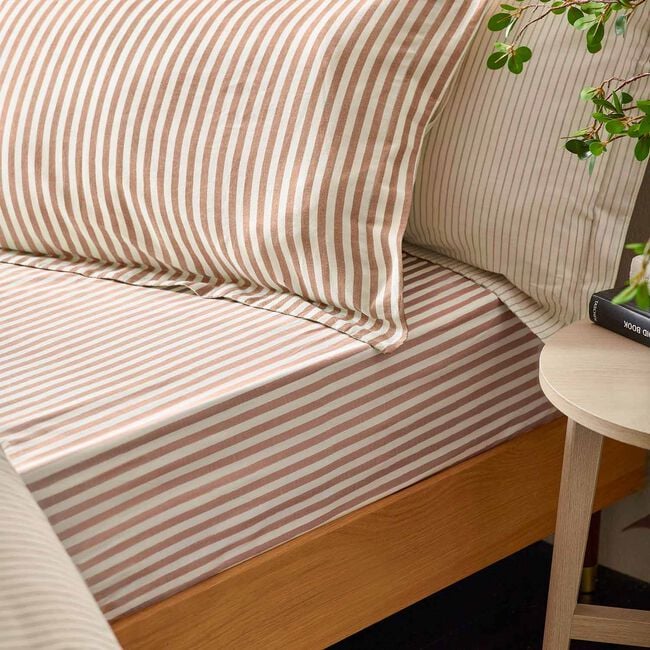 HERBDEN Oxford Pillowcase Pair Pecan