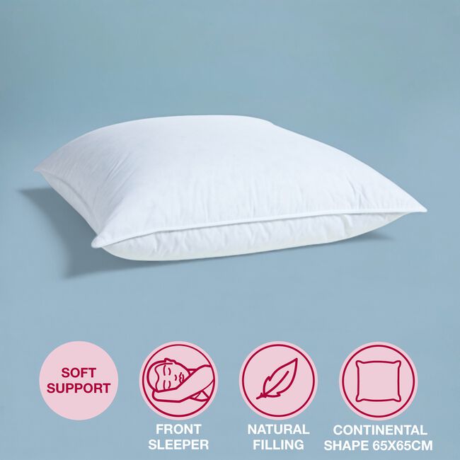 Luxe Duck Feather & Down Continental Pillow