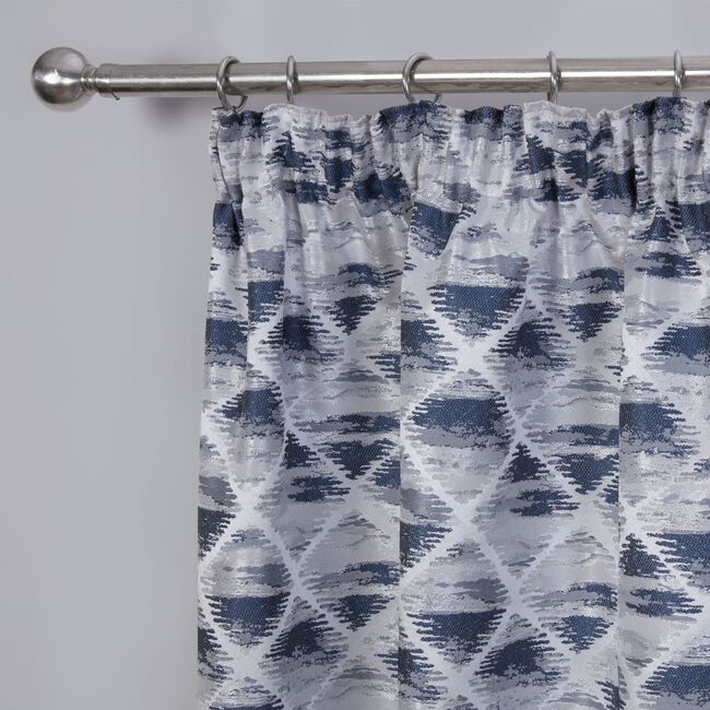 PENCIL PLEAT MOONGLADE NAVY 66x72 Curtain