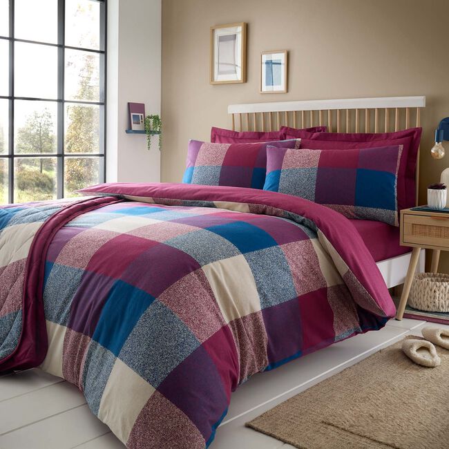 SINGLE DUVET COVER Brushed Cotton Simon Berry 