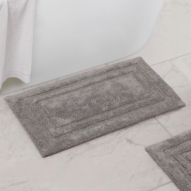 COTTON BORDER GUNMETAL 50x80 Bath Mat