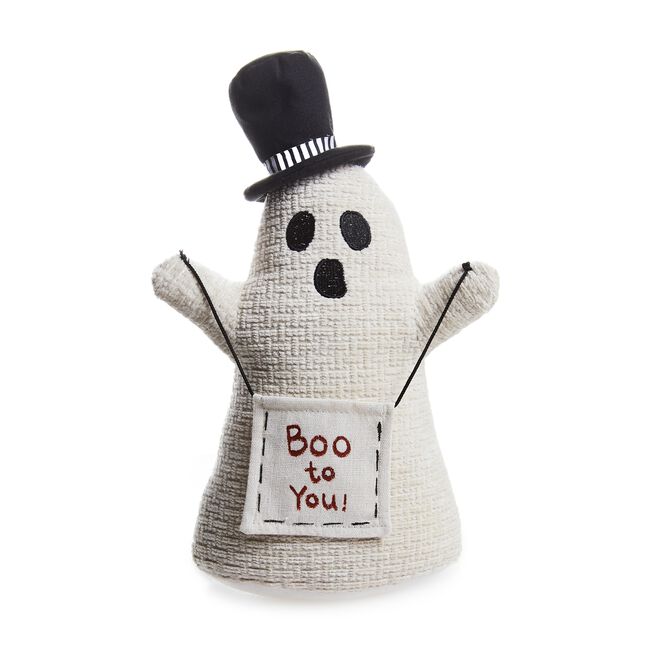 37cm Plush Ghost With Boo Flag