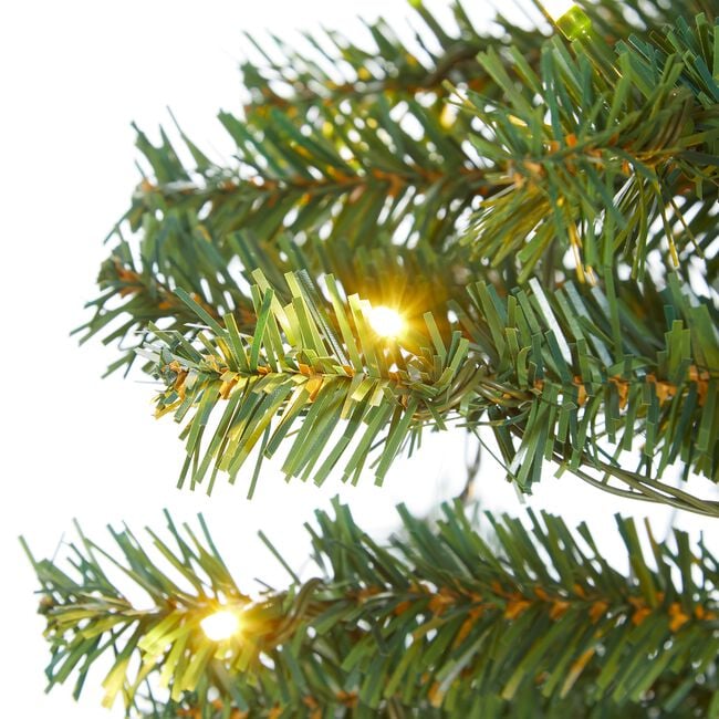 7ft Pre Lit Slim Christmas Tree