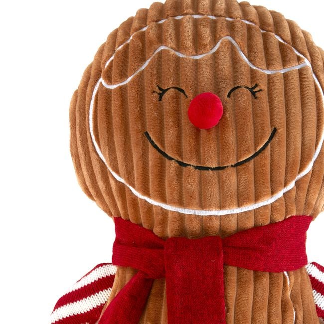 Gingerbread Love Shaped Christmas Cushion