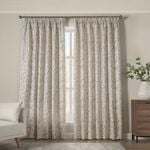 PENCIL PLEAT BOTANICAL CREAM 66x54 Curtain