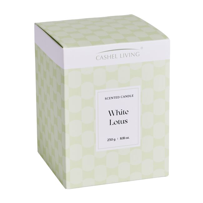Cashel Living White Lotus 250g Scented Candle