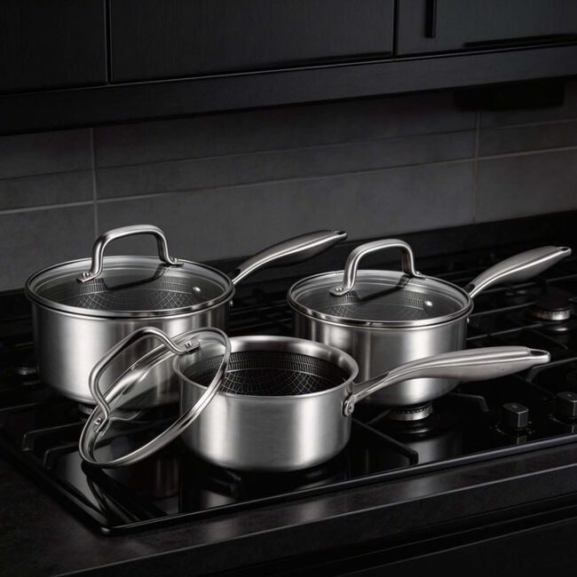 Noferro TriPly Expert 3 Piece Steel Cookware Set 