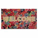 Floral Welcome Door Mat 40cm x 70cm