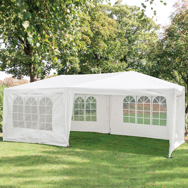 White Party Marquee Gazebo with 5 Walls