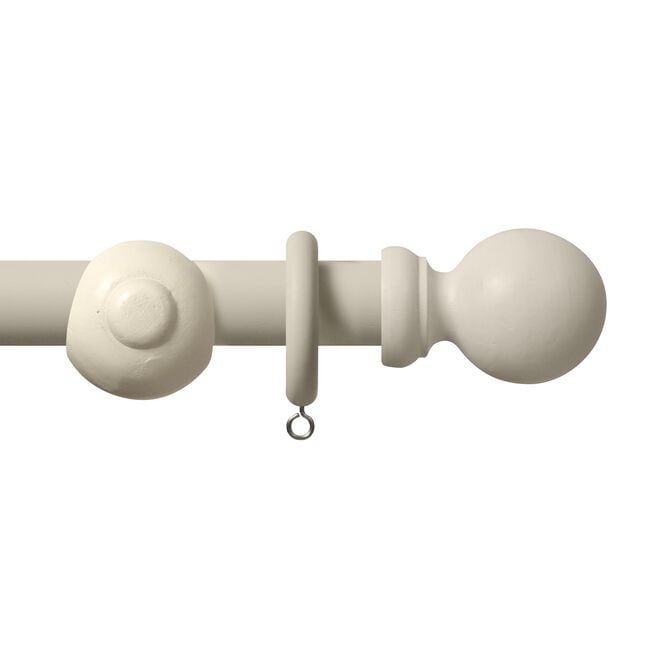 RENNAISSANCE 28MM BALL 120CM Wooden Pole Cream
