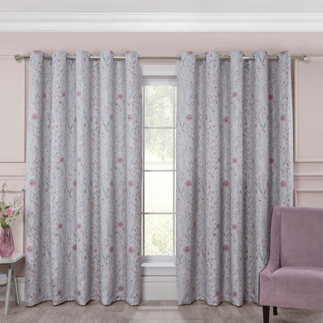 WILD MEADOW PINK 66x54 Curtain