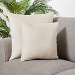 TRIANGLE STITCH OYSTER 45X45 Cushion