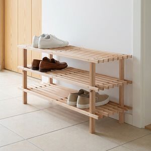 Shoe Rack 3 Layer Fir Wood