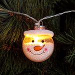 10 Snowman LED String Lights