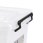 32L Rolling Storage Box Clear