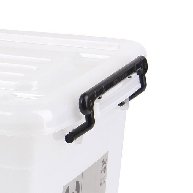 32L Rolling Storage Box Clear