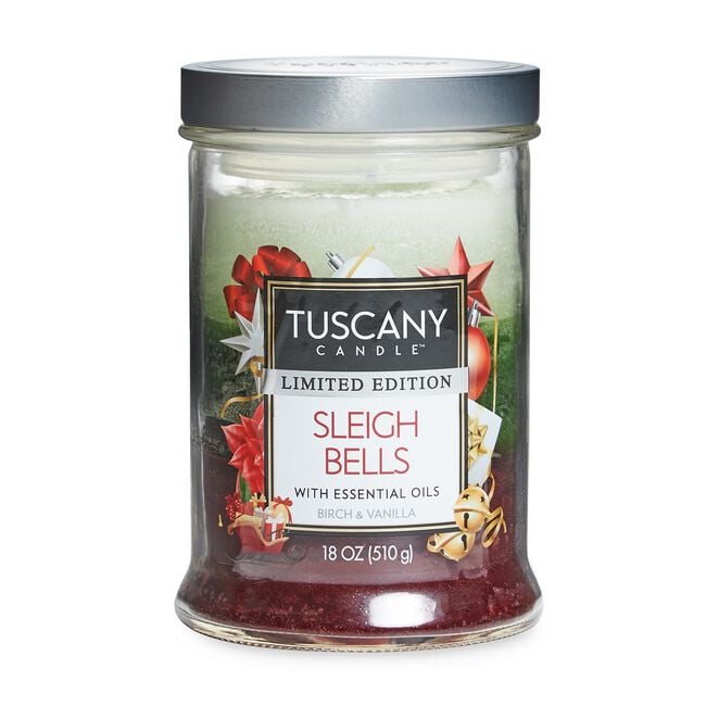 Tuscany Triple Pour Candle Sleigh Bells 18oz
