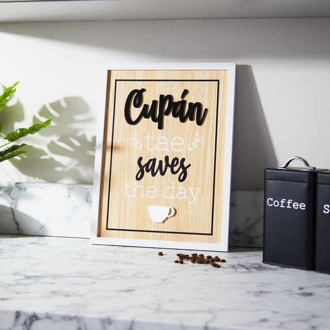 Cupán Tae Saves the Day Plaque