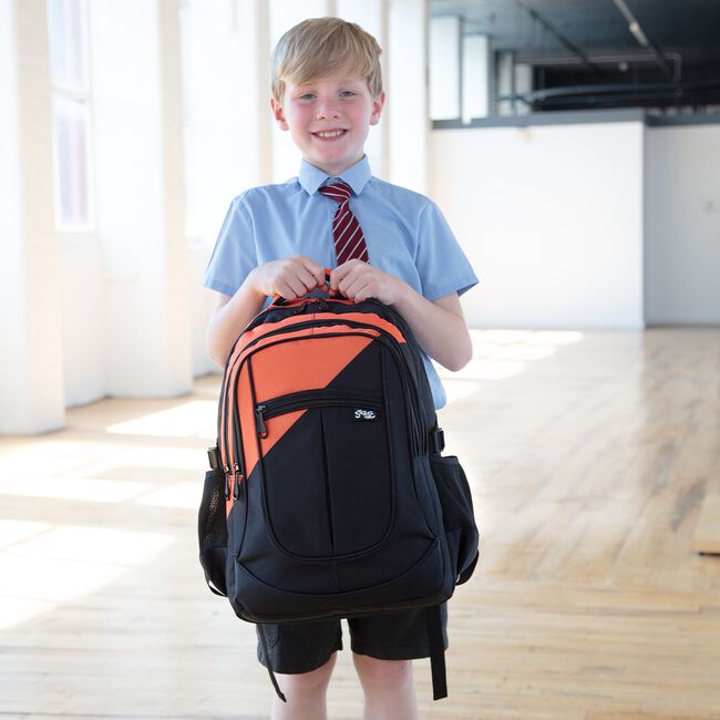Streetsac Semi Plain Orange School Bag