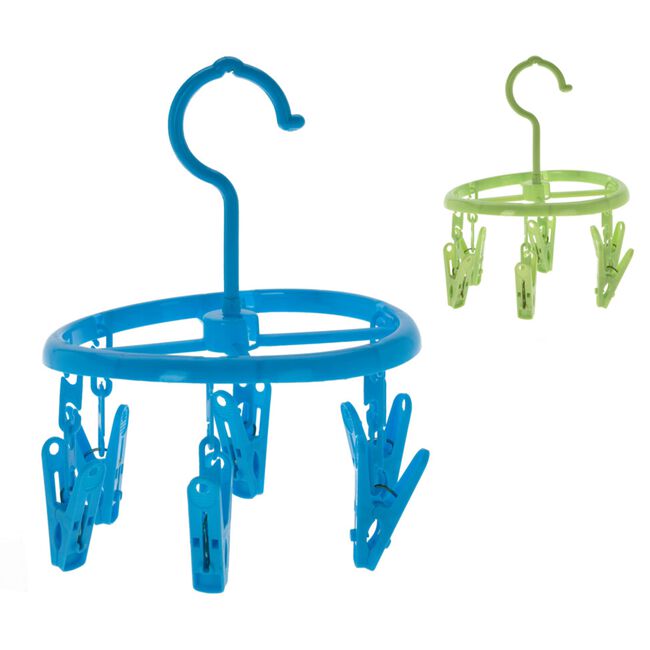 Round 6 Peg Sock Dryer - Assorted Colour