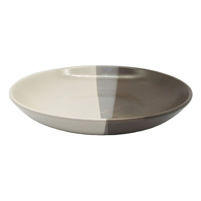 ABNEY & CROFT THREE TONE Mocha Dinner Plate