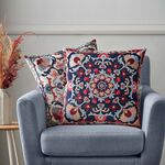 CREWEL GLOBAL NAVY 45X45 Cushion 