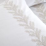 BIANCA SINGLE DUVET COVER Embroidery Leaf
